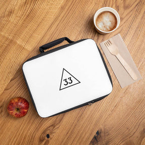 33rd Degree Scottish Rite Lunch Bag - Black & White - Bricks Masons