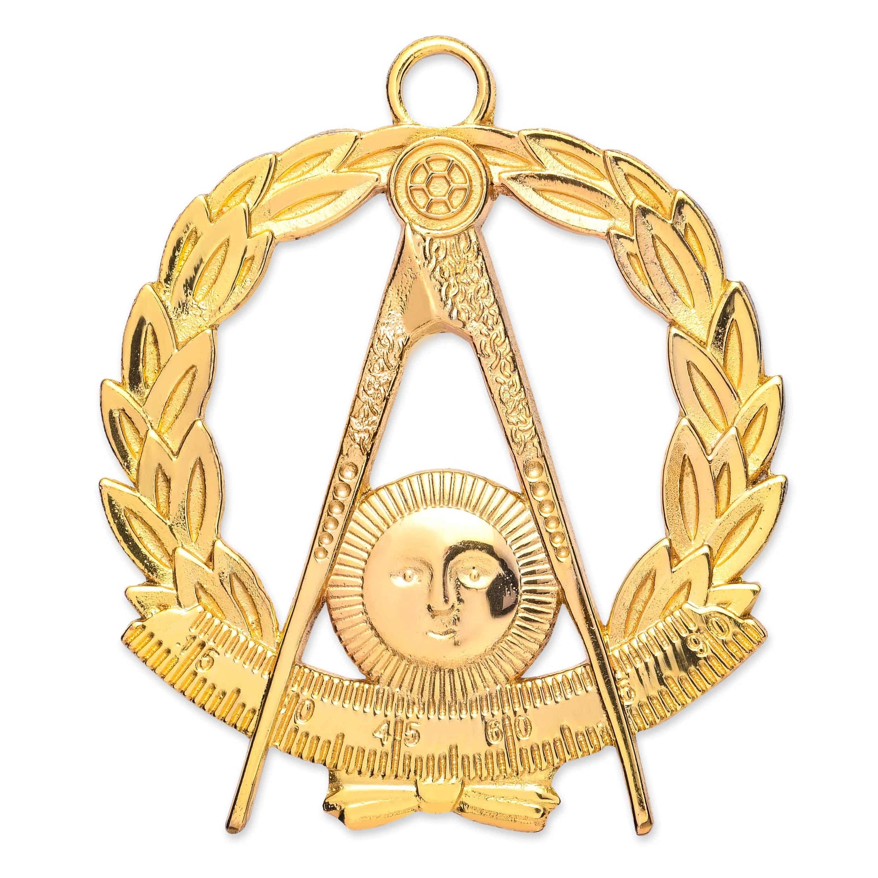 Grand Past Master Blue Lodge Collar Jewel - Gold Metal