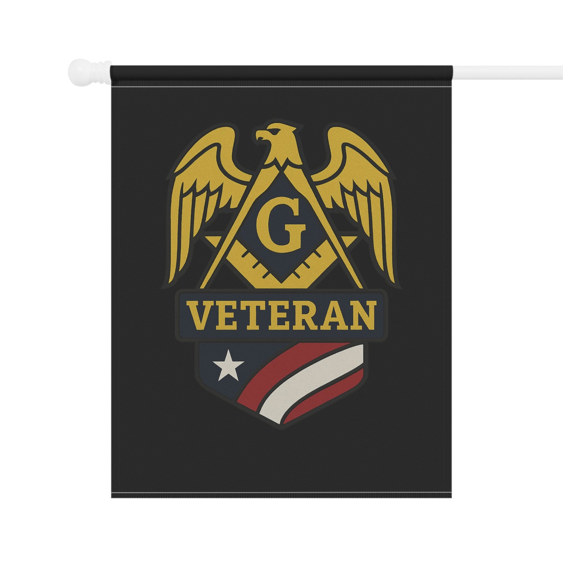 Master Mason Blue Lodge Yard Flag - Veteran Mason Printed Poly Poplin - Bricks Masons
