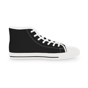 KYCH Sneaker - High Top Black & White Golden Emblem - Bricks Masons