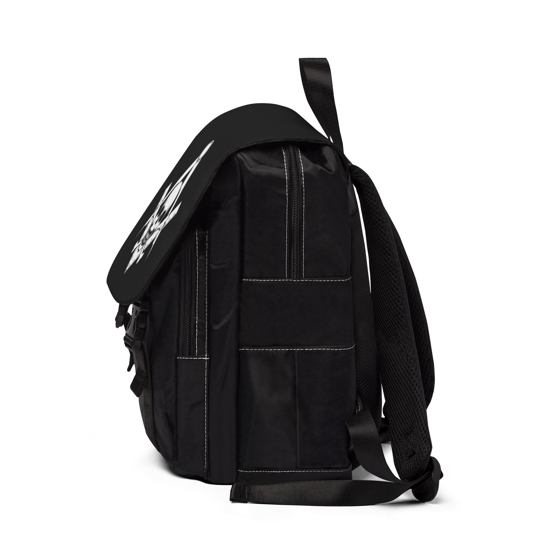 Widows Sons Backpack - Black & White Skull & Bones With S&C - Bricks Masons
