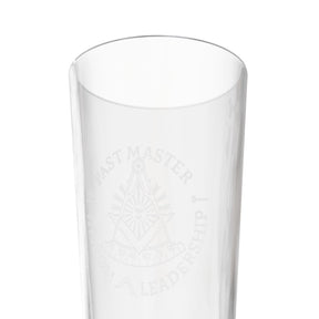 Vaso de pinta de la Logia Azul de Past Master - Emblema del Sol del Cuadrante de Sabiduría y Liderazgo S&amp;C
