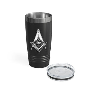 Master Mason Blue Lodge Ringneck Tumbler - Square & Compass All Seeing Eye