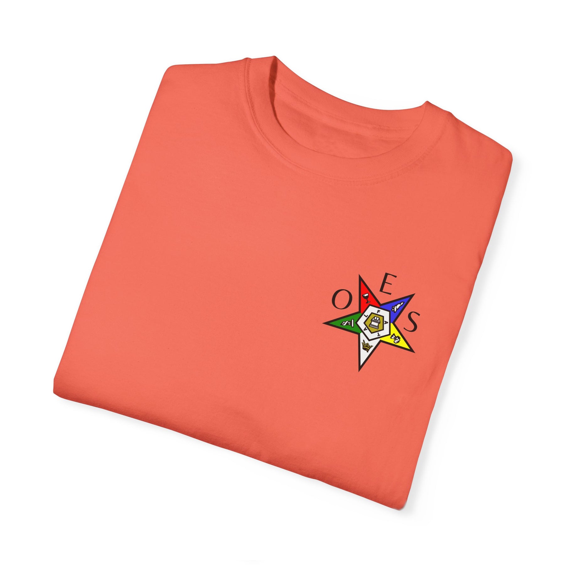 OES T-Shirt - Garment-Dyed Tee OES Star Various Colors - Bricks Masons
