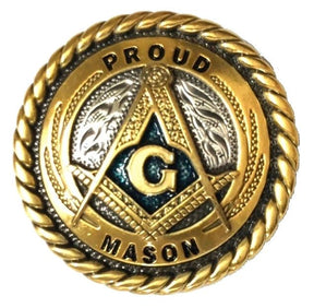 Master Mason Blue Lodge Door Knob - Proud Mason Set of 6