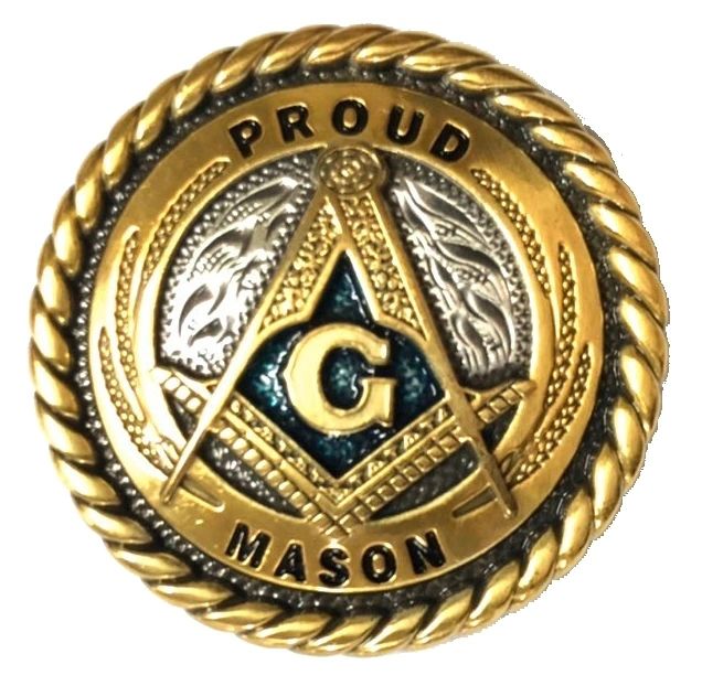 Master Mason Blue Lodge Door Knob - Proud Mason Set of 6