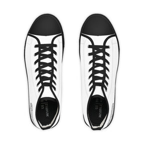 International Order Rainbow For Girls Sneaker - High Top Black & White - Bricks Masons