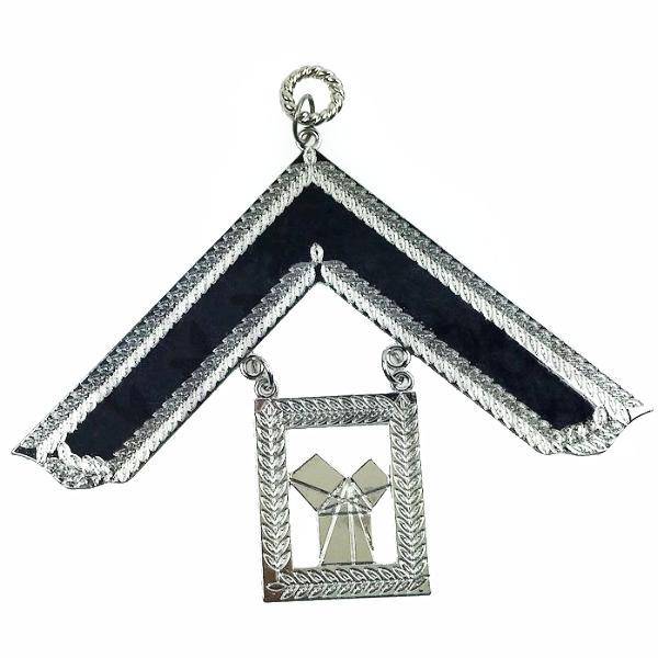 Past Master Blue Lodge Collar Jewel - Silver Metal