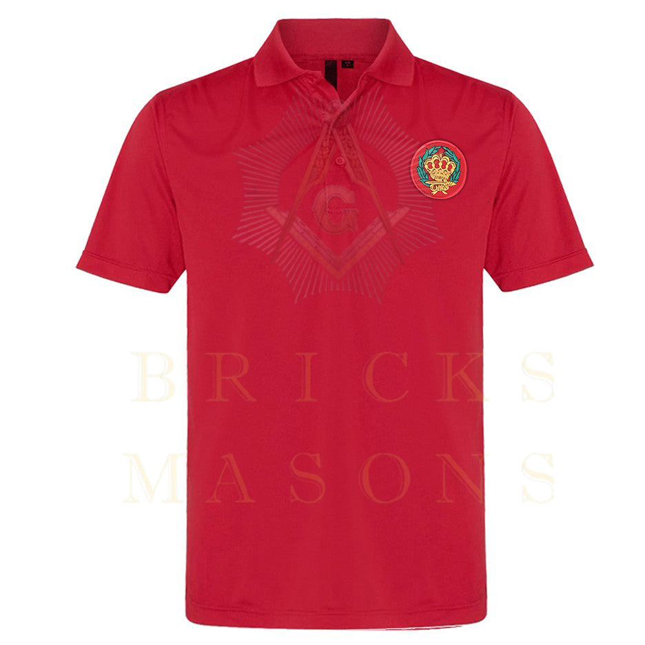 Order of the Amaranth Polo Shirt - Various Colors - Bricks Masons