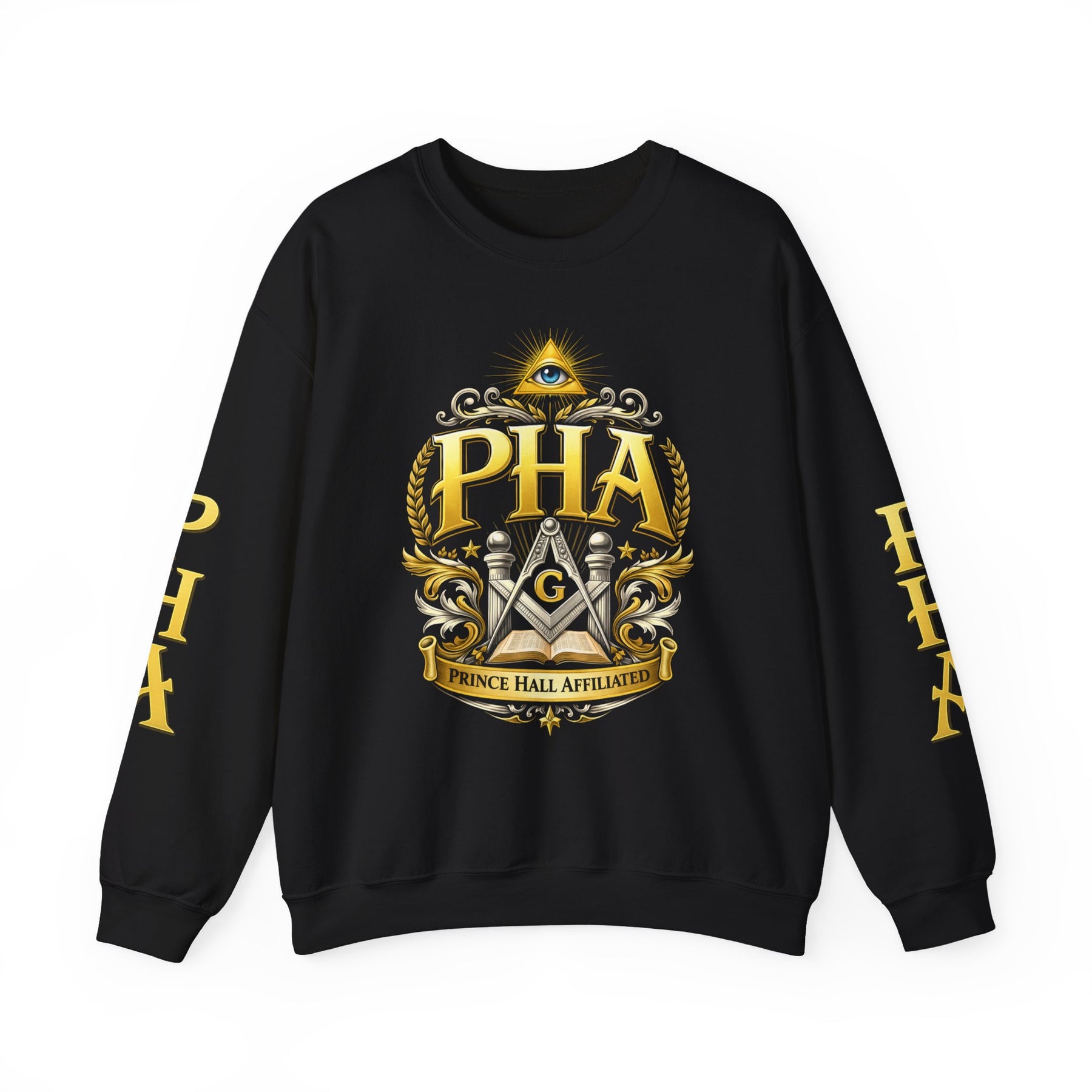 Master Mason Blue Lodge Sweatshirt - Prince Hall Affiliated Square & Compass G & Eye