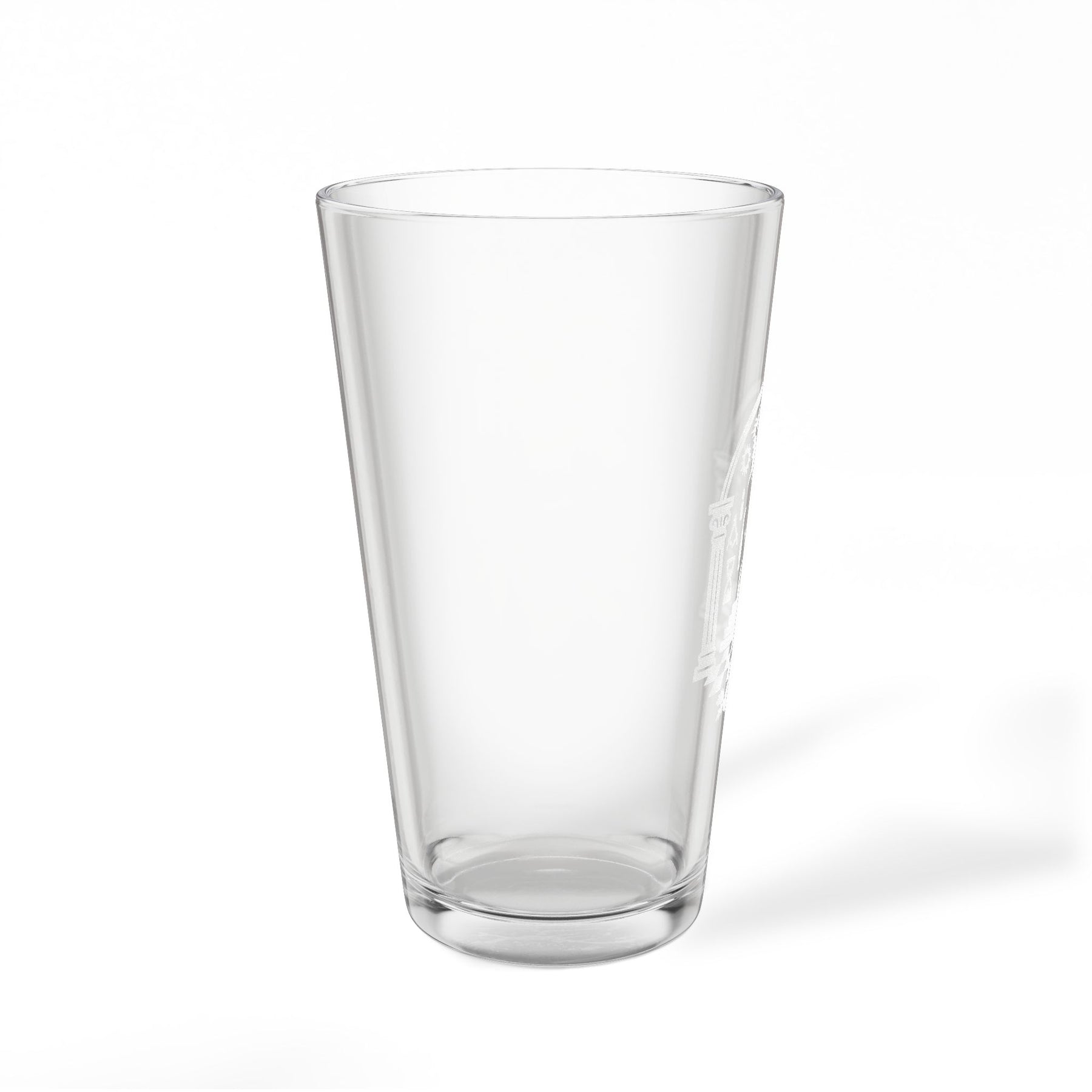 Vaso de pinta de la Logia Azul de Maestro Masón - Pilares de piso a cuadros, Ojo que todo lo ve y herramientas