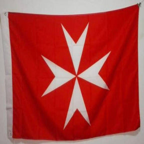 Order Of Malta Commandery Flag - Red