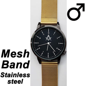 Master Mason Blue Lodge Wristwatch - Various Colors - Bricks Masons