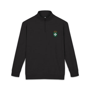 Order of Saint Lazarus Sweatshirt - Embroidered Crowned Shielded Cross - Bricks Masons