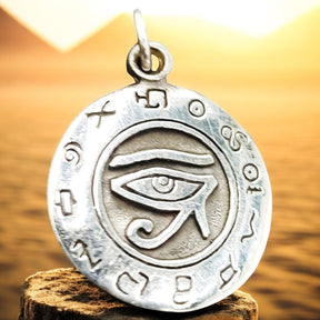Horus Eye Pendant in Silver 2.5 cm 6 g Art 607 - Bricks Masons