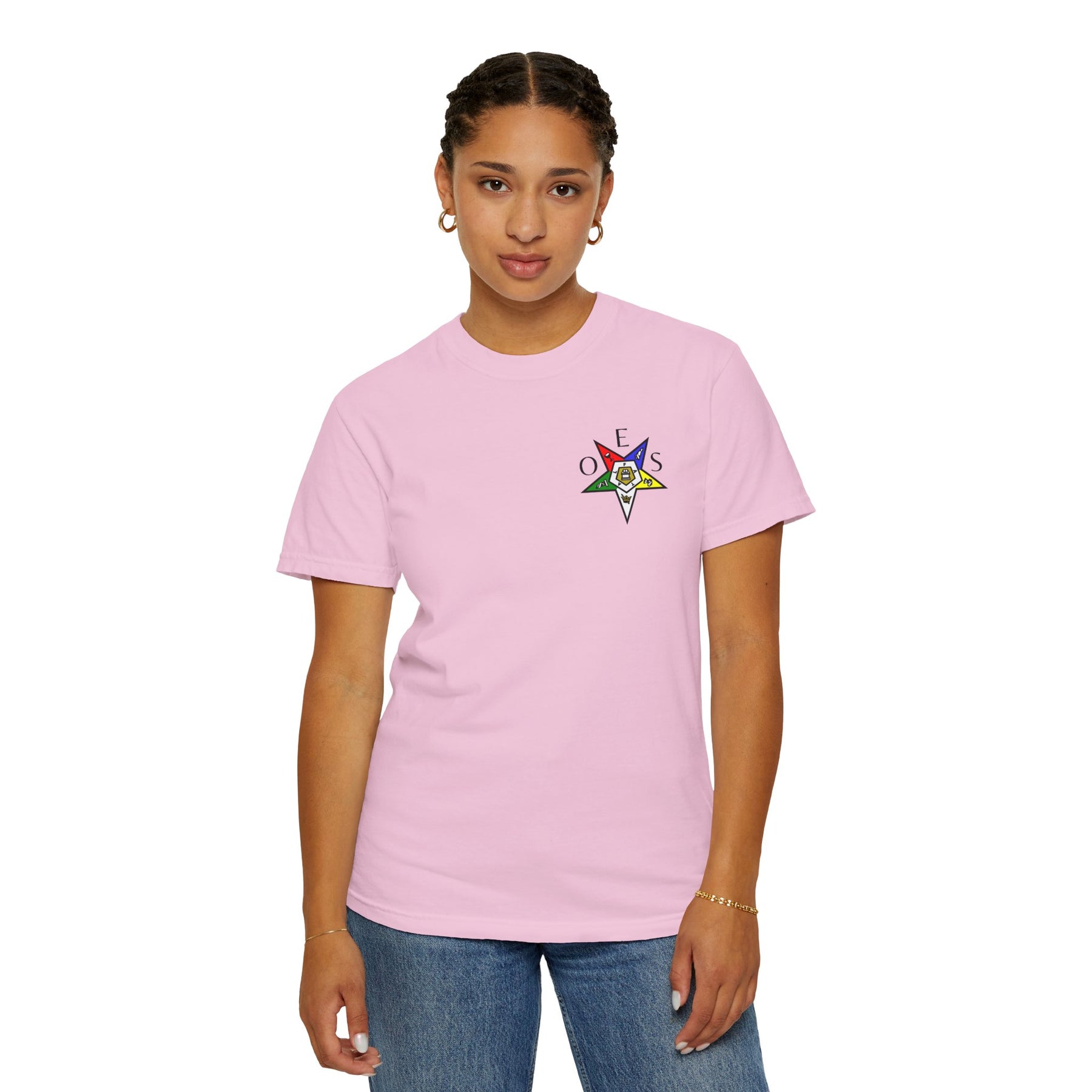 OES T-Shirt - Garment-Dyed Tee OES Star Various Colors - Bricks Masons