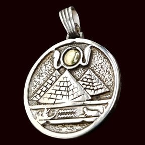 Egyptian Pyramid Pendant in Silver 4 x 3 cm 9 g Art 622 - Bricks Masons
