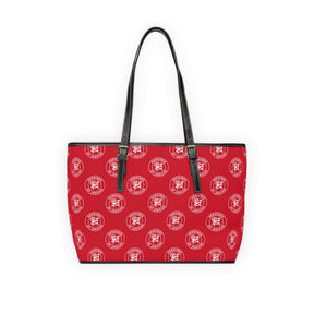 Heroines of Jericho Handbag - Red PU Leather With Ample Interior - Bricks Masons