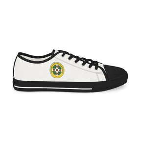 Royal Order of Scotland Sneaker - Low Top Sneaker Black & White Sole - Bricks Masons