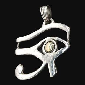 Egyptian Eye of Horus Pendant Silver and Gold 4 x 3.5 cm 7.6 g Art 698 - Bricks Masons