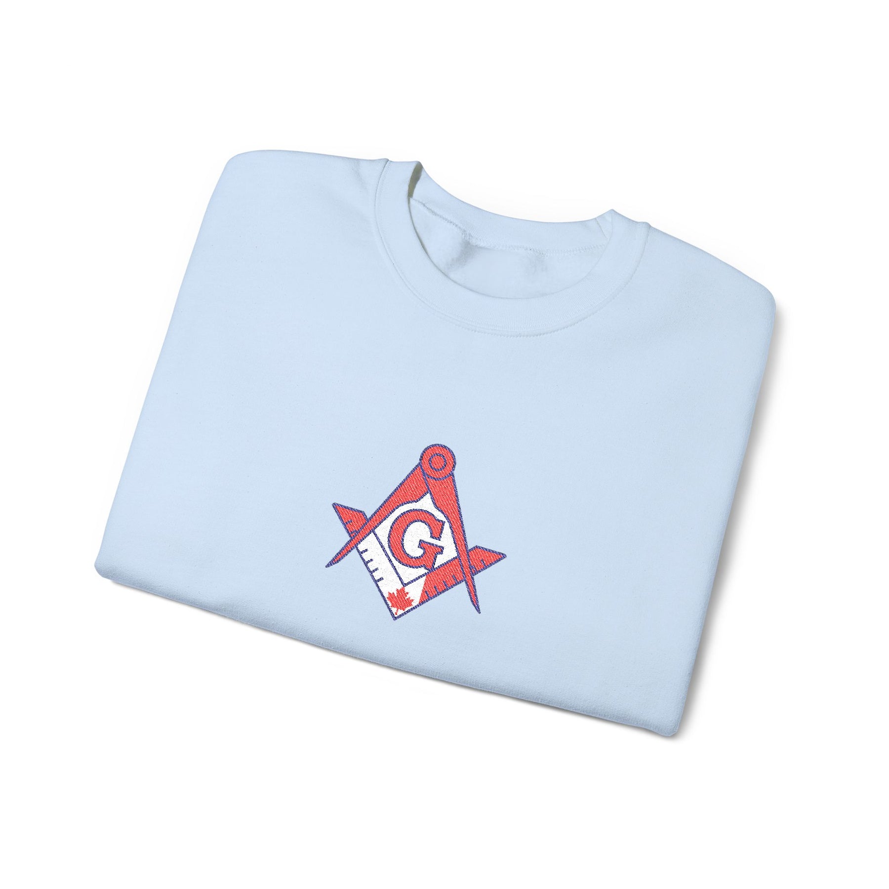 Master Mason Blue Lodge Canada Jurisdiction Sweatshirt - S&C with Canada Flag - Bricks Masons