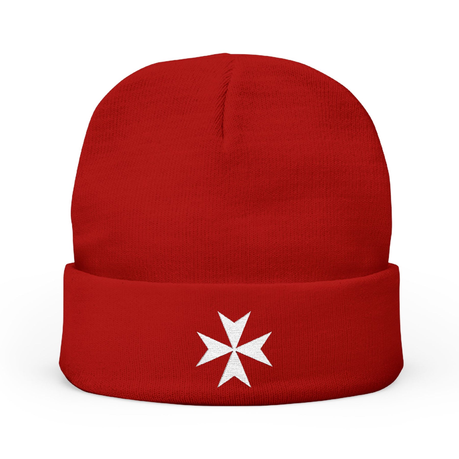 Order Of Saint Lazarus Beanie - Knit Embroidery Emblem Various Colors - Bricks Masons
