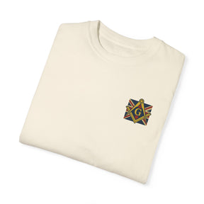 Master Mason Craft T-Shirt - United Kingdom Mason Garment-Dyed Tee - Bricks Masons