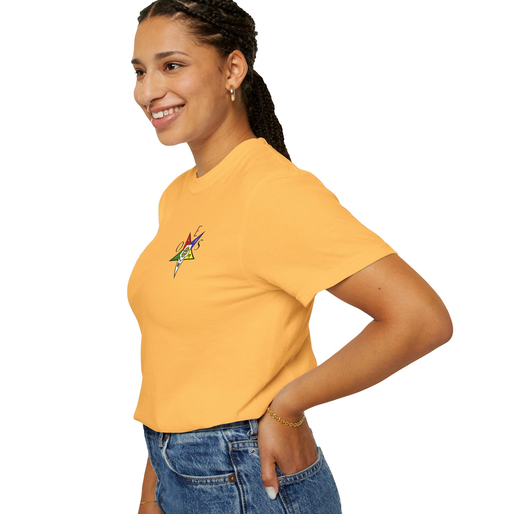 OES T-Shirt - Garment-Dyed Tee OES Star Various Colors - Bricks Masons