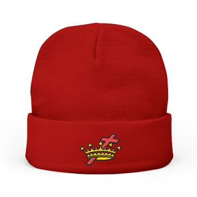 Lady Knights HoTC Beanie - Knit Embroidery Emblem - Bricks Masons