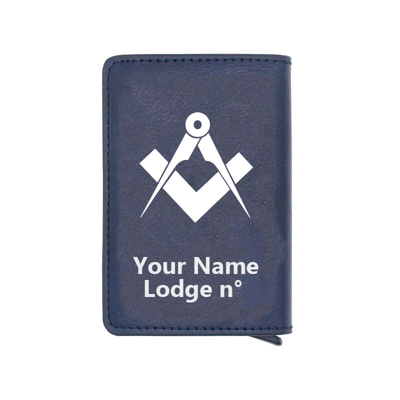 Master Mason Blue Lodge Wallet - Various Colors - Bricks Masons