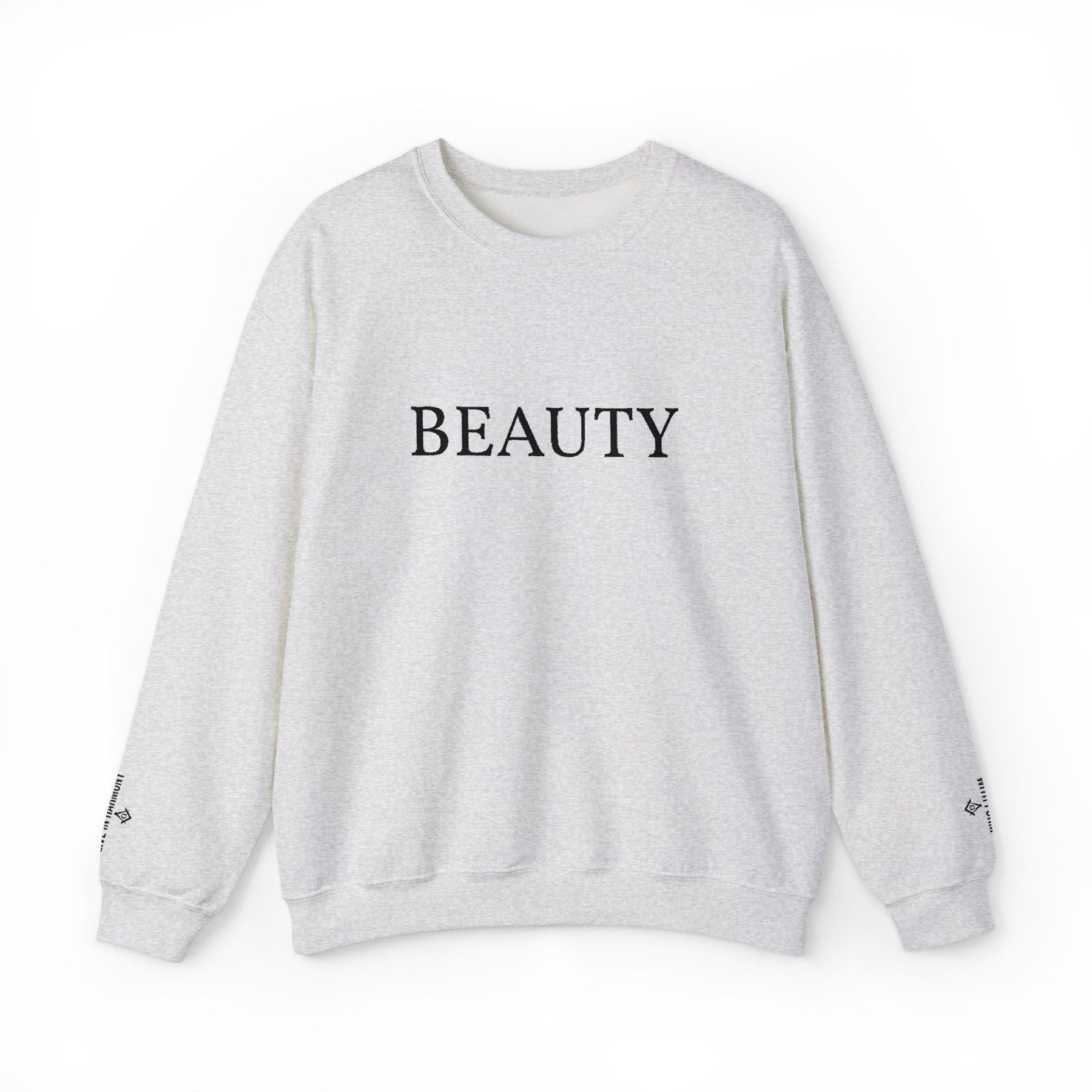 Master Mason Blue Lodge Sweatshirt - Beauty Front & Sleeves Embroidery - Bricks Masons