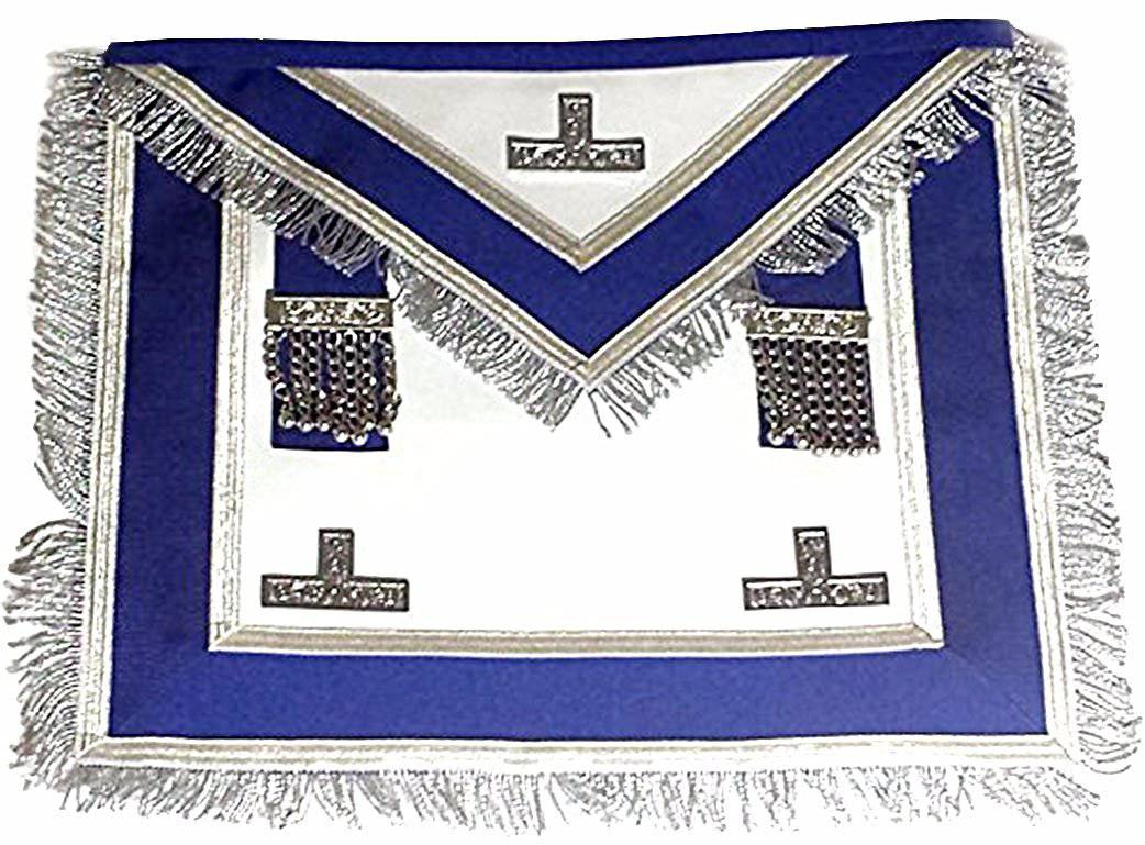 Worshipful Master Past Master Blue Lodge Canada Regulation Apron - Royal Blue