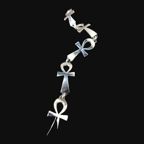 Ankh Cross of Life Bracelet in Silver 3 x 1 cm 16 g Art 831 - Bricks Masons