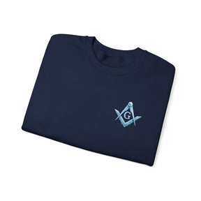 Sudadera de la Logia Azul de Maestro Masón - Diseño Frosty Square &amp; Compass G