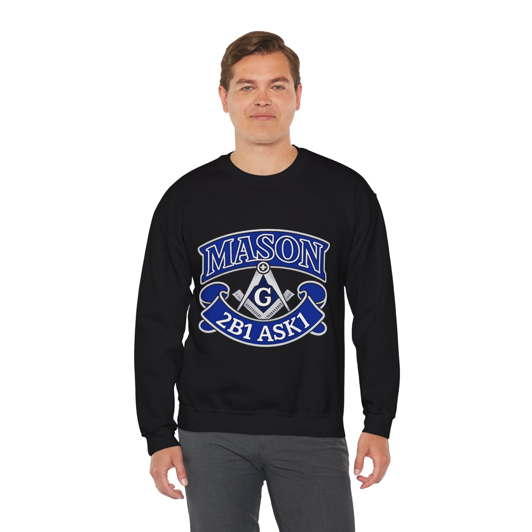 Master Mason Blue Lodge Sweatshirt - 2B1 ASK1 Square & Compass G