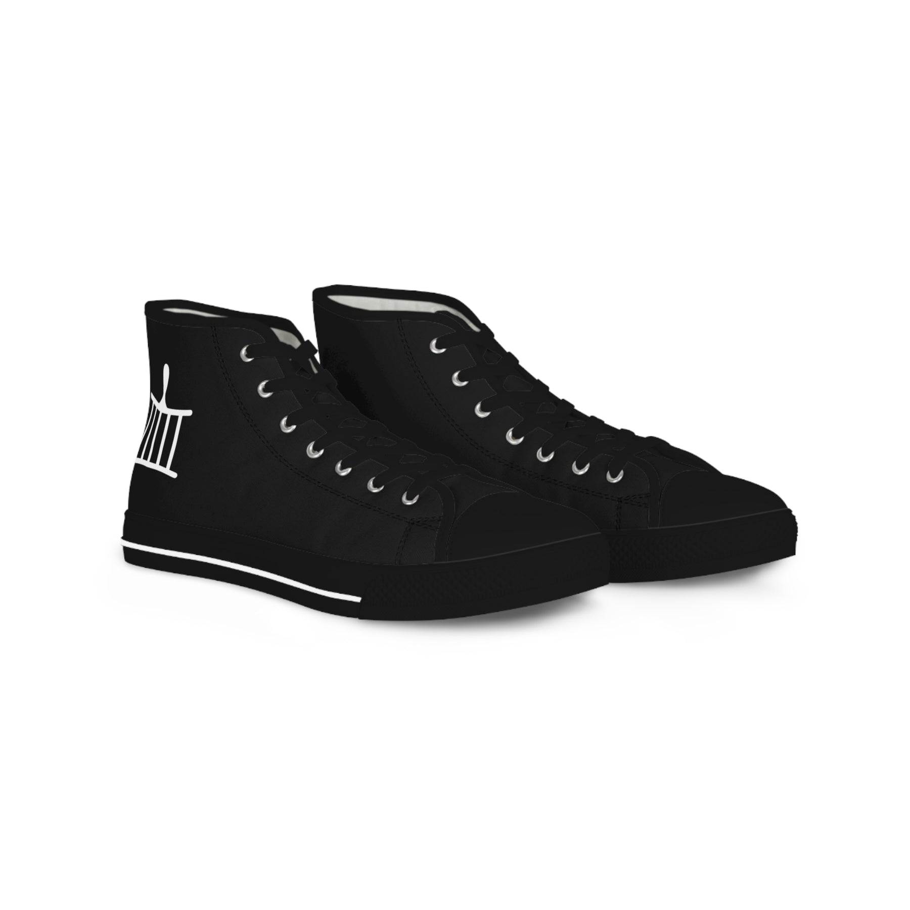 St. Lawrence the Martyr Sneaker - High Top Black & White - Bricks Masons