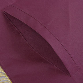 95th Degree Memphis Misraim Apron - Burgundy Velvet With Gold Hand Embroidery Bullion