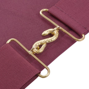 95th Degree Memphis Misraim Regalia Set - Burgundy & Gold Hand Embroidery