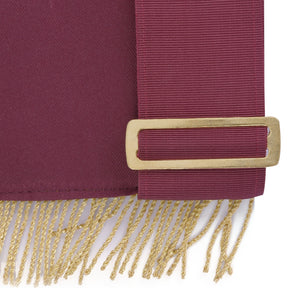 95th Degree Memphis Misraim Regalia Set - Burgundy & Gold Hand Embroidery