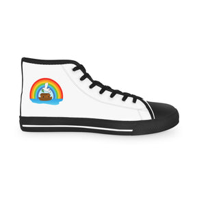 Royal Ark Mariner Sneaker - High Top Black & White Colorful Emblem - Bricks Masons