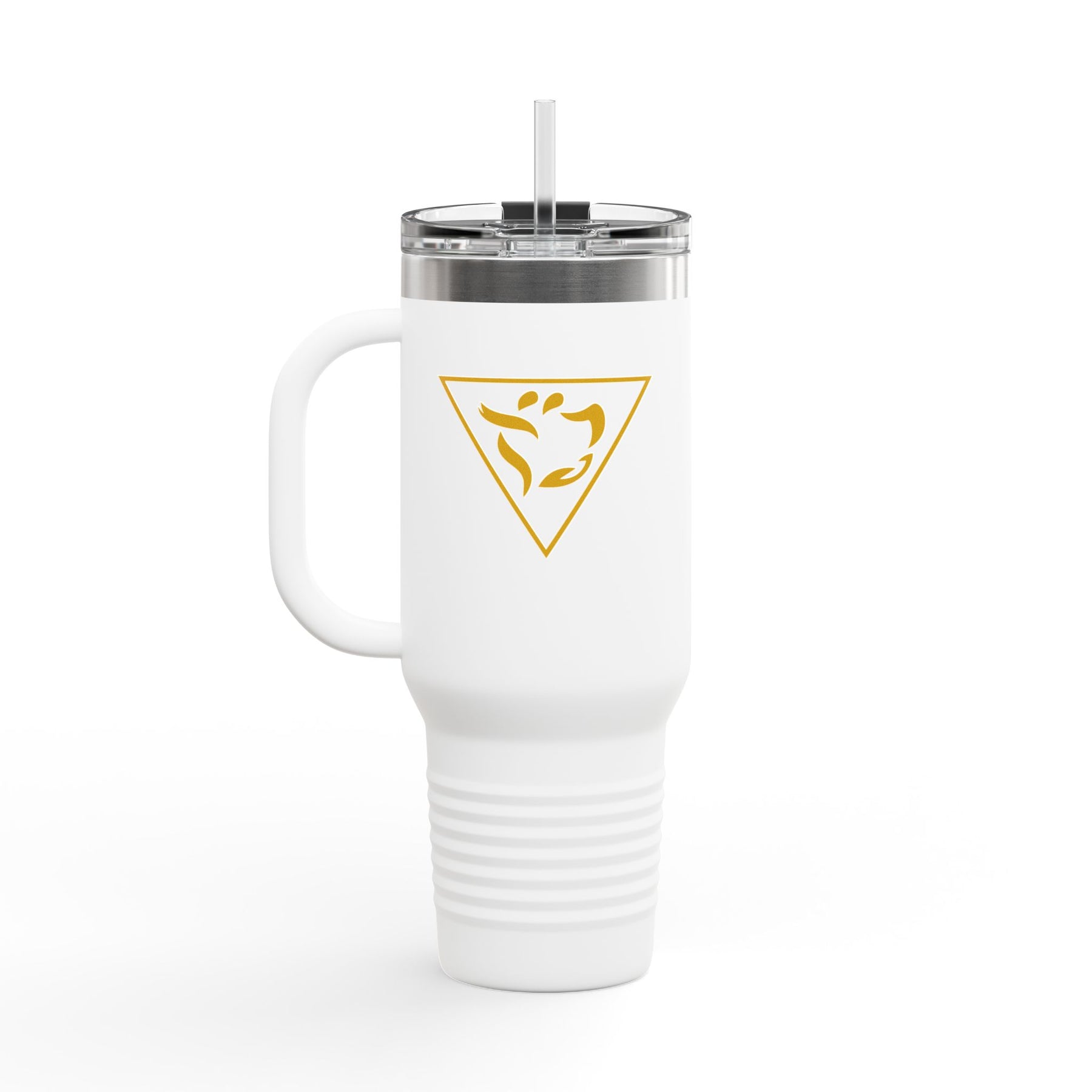 Grand Tiler of Solomon Ringneck Tumbler - White Stainless Steel & Insulated 40oz - Bricks Masons