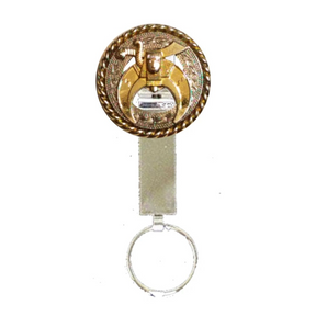 Shriners Pocket Key Holder - Gold Metal - Bricks Masons