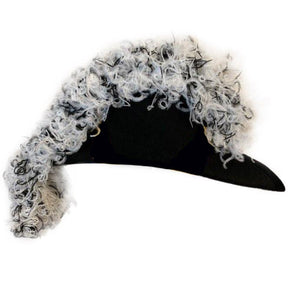 Line Officer Knights Templar Chapeau - White & Black Blend Plumes
