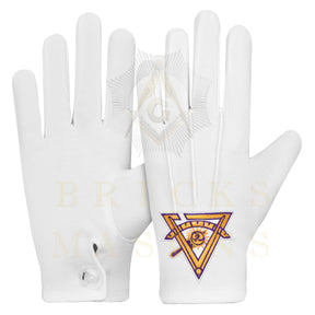 Past Thrice Illustrious Master Council Gloves - White Cotton