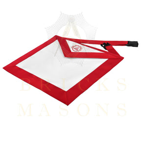 Royal Arch Chapter & Council Apron - Reversible Double-Sided Purple & Red Ribbon