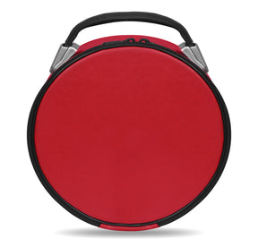 Universal Crown Cap Case - Red Imitation Leather Customizable - Bricks Masons