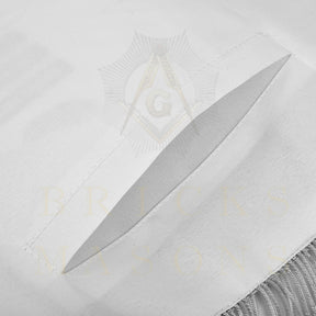 Past Master Blue Lodge Apron - Bullion With Wreath & Pillars