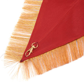 Master Mason Blue Lodge Collar - Red Ribbon Gold Braid & Fringe