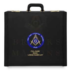 Master Mason Blue Lodge Apron Case - Machine Embroidery Free & Accepted Masons PHA Various Sizes