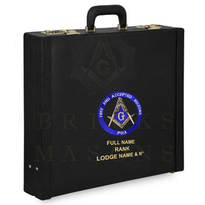 Master Mason Blue Lodge Apron Case - Machine Embroidery Free & Accepted Masons PHA Various Sizes